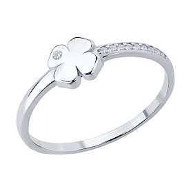 Кольцо SOKOLOV - Серебро 925, Фианит (арт. 94014267-91)