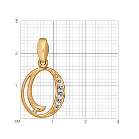 Подвеска SOKOLOV - Серебро 925, Фианит (арт. 93030523)
