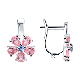 Серьги SOKOLOV - Серебро 925, Фианит (арт. 94023517)