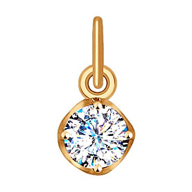 Подвеска SOKOLOV - Золото 375, Фианит (арт. 035171-4)