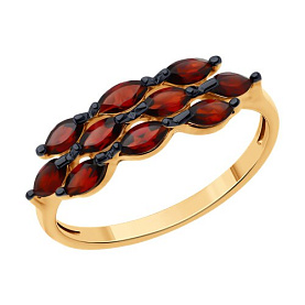Кольцо Diamant - Золото 585, Гранат (арт. 51-310-01869-2)