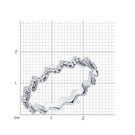 Кольцо SOKOLOV - Серебро 925, Фианит (арт. 94013718)