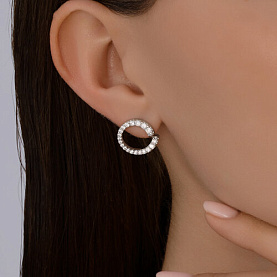 Серьги SOKOLOV - Серебро 925, Фианит (арт. 94026912)