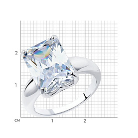 Кольцо SOKOLOV - Серебро 925, Фианит (арт. 94012078)