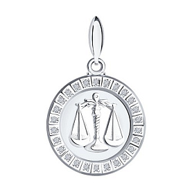 Подвеска SOKOLOV - Серебро 925, Фианит (арт. 94031389)