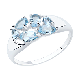 Кольцо Diamant - Серебро 925, Топаз (арт. 94-310-00685-1)