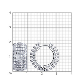 Серьги SOKOLOV - Серебро 925, Фианит (арт. 94027495)