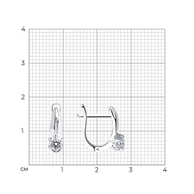 Серьги SOKOLOV - Серебро 925, Фианит (арт. 94025658)