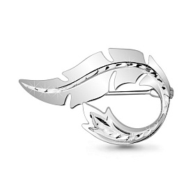 Брошь Аквамарин - Серебро 925 (арт. 72573.5)