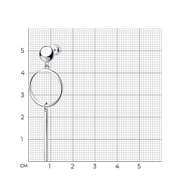 Серьга SOKOLOV - Серебро 925 (арт. 94170075)