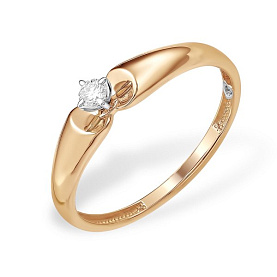 Кольцо ООО "Новый Бриллиант" - Золото 585, Бриллиант (арт. 173100223)