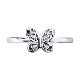 Кольцо SOKOLOV - Серебро 925, Фианит (арт. 94013372)