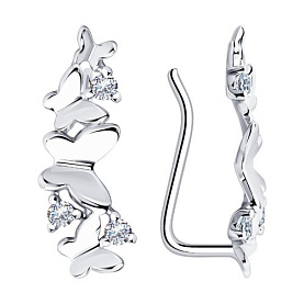 Серьги Diamant - Серебро 925, Фианит (арт. 94-120-01169-1)