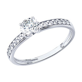 Кольцо SOKOLOV - Серебро 925, Фианит (арт. 94014636)