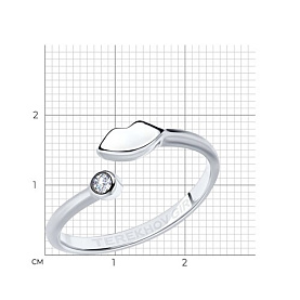 Кольцо SOKOLOV - Серебро 925, Фианит (арт. 94012651)