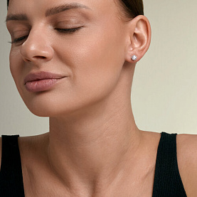 Серьги SOKOLOV - Серебро 925, Бриллианит (арт. 94027746)