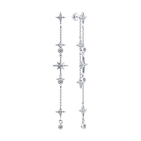 Серьги SOKOLOV - Серебро 925, Фианит (арт. 94025783)