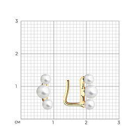 Серьги SOKOLOV - Серебро 925, Жемчуг имитация (арт. 93022143)