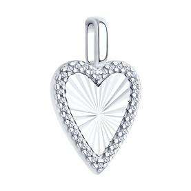 Подвеска SOKOLOV - Серебро 925, Фианит (арт. 94033323)