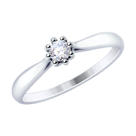 Кольцо Diamant - Серебро 925, Фианит (арт. 94-110-01221-1)