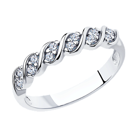 Кольцо SOKOLOV - Серебро 925, Фианит (арт. 94013515)