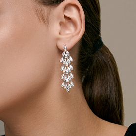 Серьги SOKOLOV - Серебро 925, Фианит (арт. 94027716)