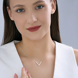 Колье SOKOLOV - Серебро 925, Фианит (арт. 94071286-91)