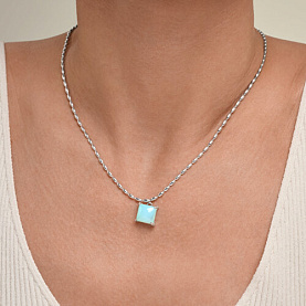 Колье SOKOLOV - Серебро 925, Халцедон (арт. 83070086)