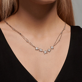 Колье SOKOLOV - Серебро 925, Фианит (арт. 94070935)