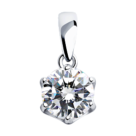 Подвеска SOKOLOV - Серебро 925, Фианит (арт. 94031486)