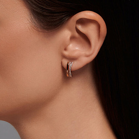 Серьги SOKOLOV - Золото 375, Фианит (арт. 028152-4)