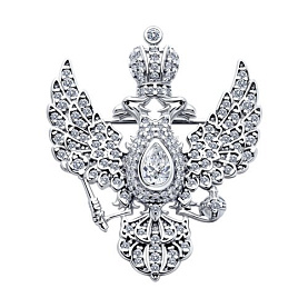 Брошь SOKOLOV - Серебро 925, Фианит (арт. 94040282)