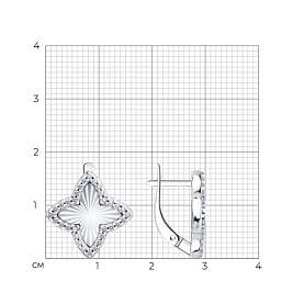 Серьги SOKOLOV - Серебро 925, Фианит (арт. 94027358)
