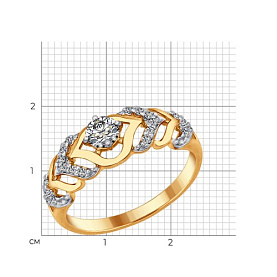 Кольцо SOKOLOV - Серебро 925, Фианит (арт. 93010678)