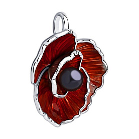 Подвеска SOKOLOV - Серебро 925, Жемчуг имитация, Эмаль (арт. 94032398)
