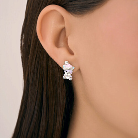 Серьги SOKOLOV - Серебро 925, Эмаль (арт. 94027140)