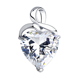 Подвеска SOKOLOV - Серебро 925, Фианит (арт. 94030161)