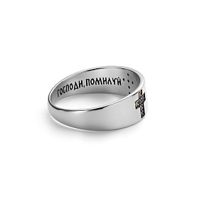 Кольцо Дар - Серебро 925, Синтетический сапфир (арт. К-2441ос11151)