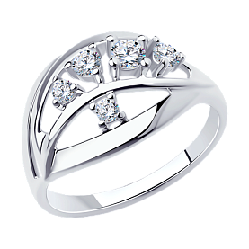 Кольцо Diamant - Серебро 925, Фианит (арт. 94-110-00536-1)