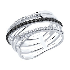 Кольцо SOKOLOV - Серебро 925, Фианит (арт. 94013672)