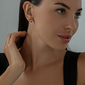 Серьги SOKOLOV - Серебро 925, Фианит (арт. 94025798)