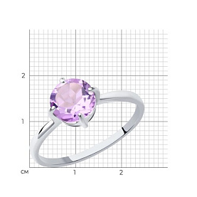 Кольцо SOKOLOV - Серебро 925, Аметист (арт. 92011791)