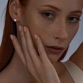 Серьги SOKOLOV - Серебро 925, Фианит (арт. 93021215)