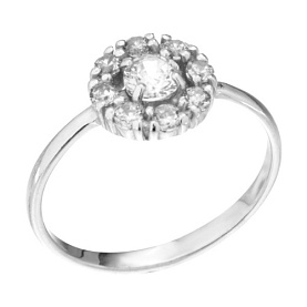 Кольцо Мастер Клио - Серебро 925, Фианит (арт. 22К0539Д)