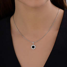 Подвеска Diamant - Серебро 925, Фианит, Эмаль (арт. 94-130-02235-1)