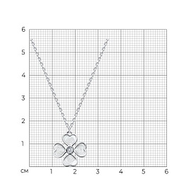 Колье SOKOLOV - Серебро 925, Фианит, Эмаль (арт. 94070764)