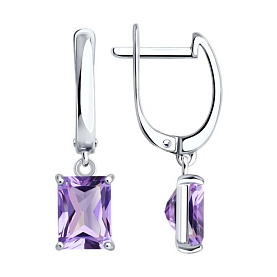 Серьги SOKOLOV - Серебро 925, Аметист (арт. 92023188)