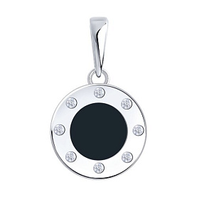 Подвеска Diamant - Серебро 925, Фианит, Эмаль (арт. 94-130-02235-1)