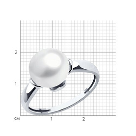 Кольцо SOKOLOV - Серебро 925, Жемчуг культивированный (арт. 92014236)