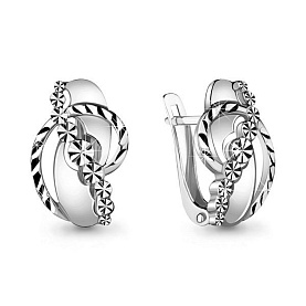 Серьги Аквамарин - Серебро 925 (арт. 33683.5)